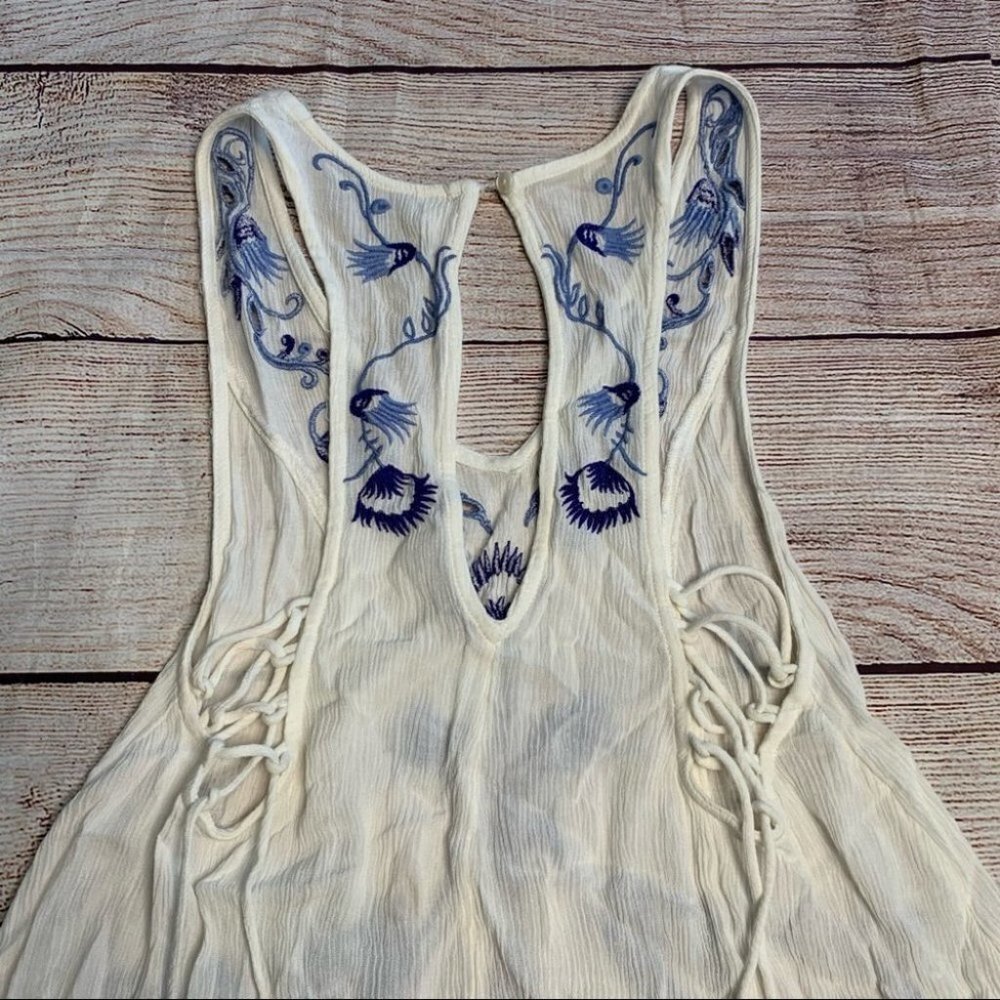 Free People White Adelaide Festival Slip Dress Size Xs - Picture 10 of 13